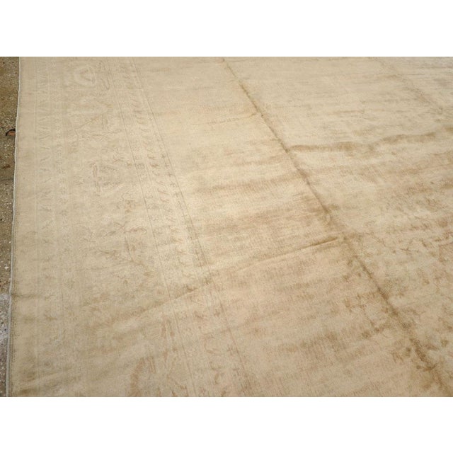 Galerie Shabab Collection Early 20th Century Turkish Oushak Oversize Carpet For Sale - Image 4 of 8