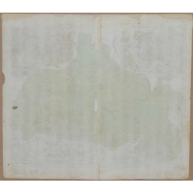 18th Century Hand Colored Map C.1700 For Sale - Image 5 of 5