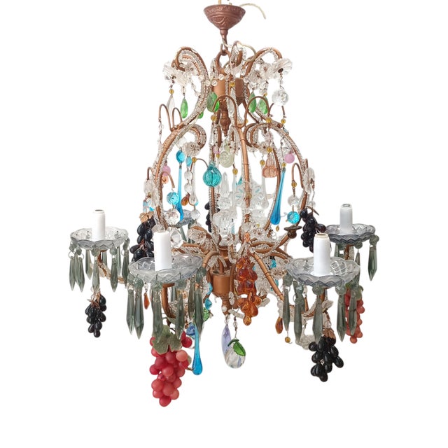 Large Murano Glass Lamp For Sale