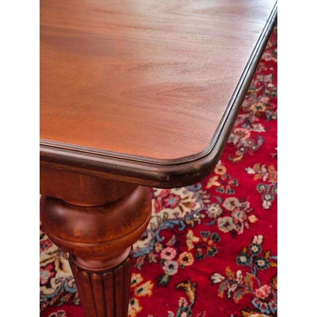 Large Mahogany Dining Table For Sale - Image 9 of 13