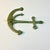 1970s Vintage Nautical Coastal Arts & Crafts Cast Iron Anchor Wall Hook For Sale - Image 11 of 11