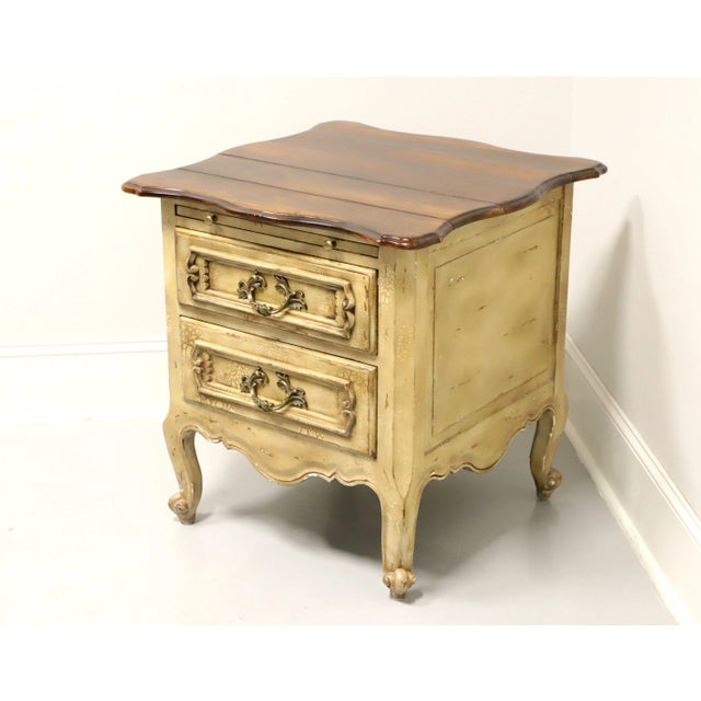 French Country Late 20th Century French Country Style Plank Top Nightstand For Sale - Image 3 of 10