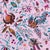 Harlequin Wonderland Floral Wallpaper in Amethyst/ Lapis/Ruby For Sale