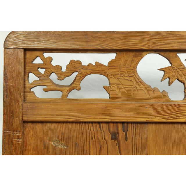 Wood 19th Century Chinese Hand Carved Divider, Screen For Sale - Image 7 of 12
