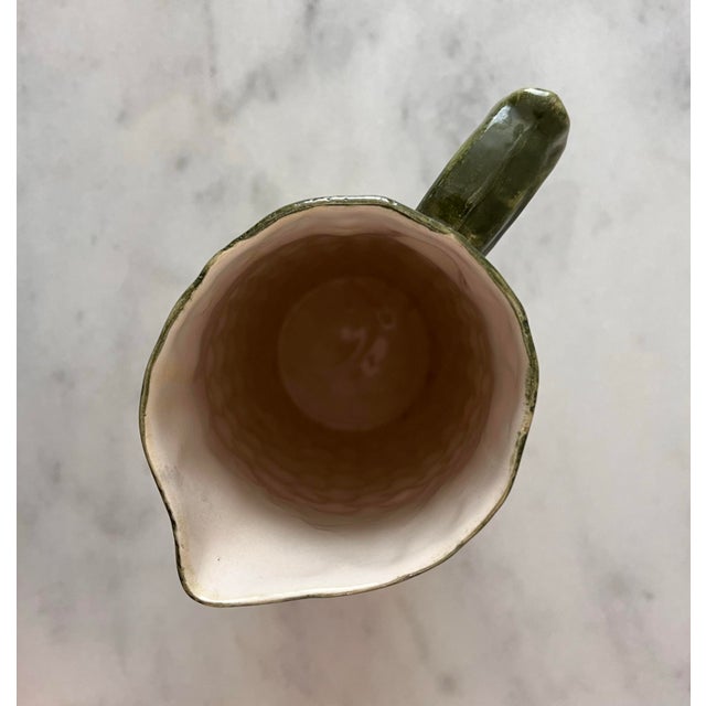 Yellow Vintage Pineapple Ceramic Pitcher For Sale - Image 8 of 8