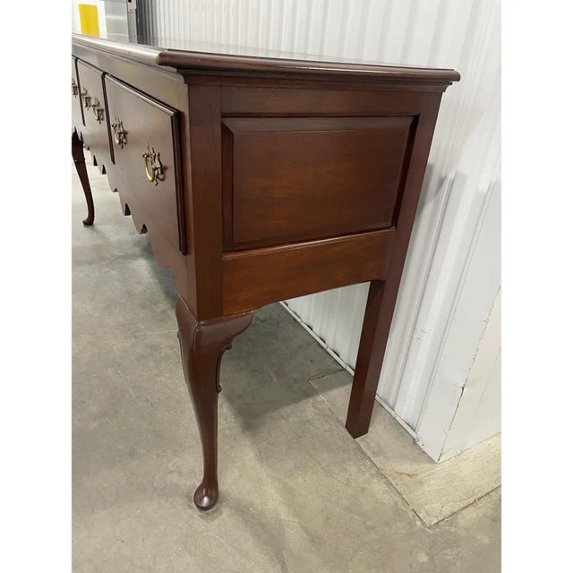 Queen Anne Provincial Queen Anne Vintage Mahogany Sideboard For Sale - Image 3 of 11