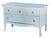 Late 19th Century Serene Blue Bowfront Chest With Glass Knobs For Sale In Los Angeles - Image 6 of 9