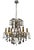 Italian Florentine Tole Gilt Murano Glass Beaded 6-Light Chandelier, 1950s For Sale - Image 17 of 17