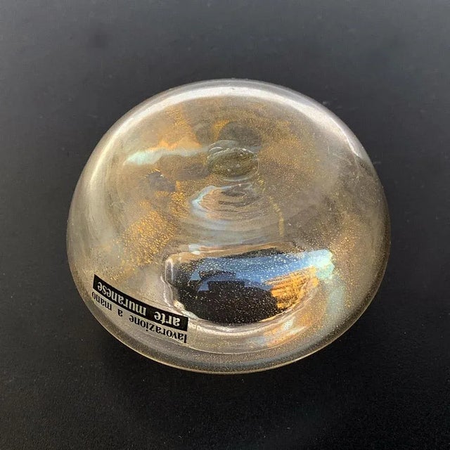 Small Bowls in Murano Glass with Gold from Arte Vetraria Muranese, Set of 2 For Sale - Image 9 of 12