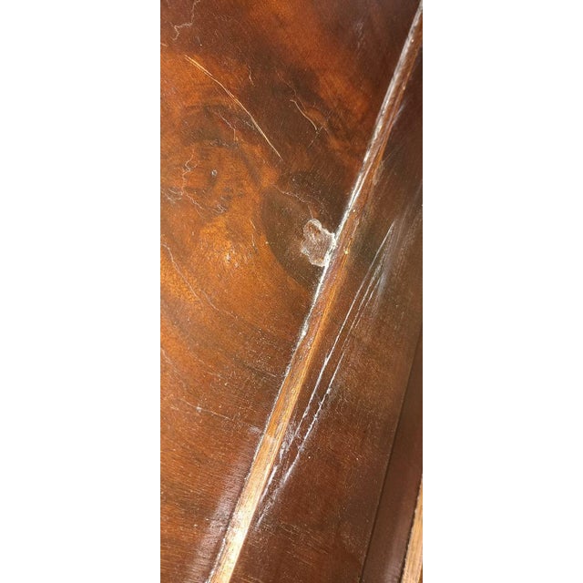 Brown Mid 20th Century Solid Walnut Full Size Bed Frame Set For Sale - Image 8 of 13