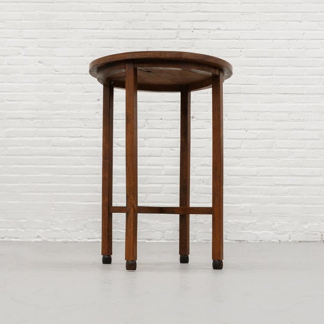 1920s Dutch Art Deco Side Table 1920s For Sale - Image 5 of 16