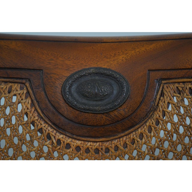 Theodore Alexander Regency Style Cane Back Settee For Sale - Image 14 of 18