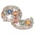 925 Sterling Silver Open Wrap Ring With Multi-Sapphires & Diamonds, Size 6 For Sale - Image 11 of 15