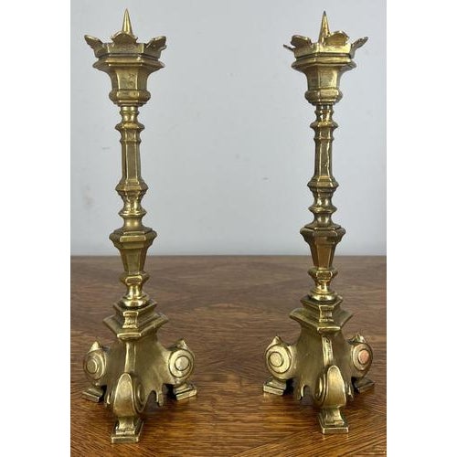 Elegant Vintage French Candlesticks – Decorative Pair This refined Vintage French pair of candlesticks displays elegant...