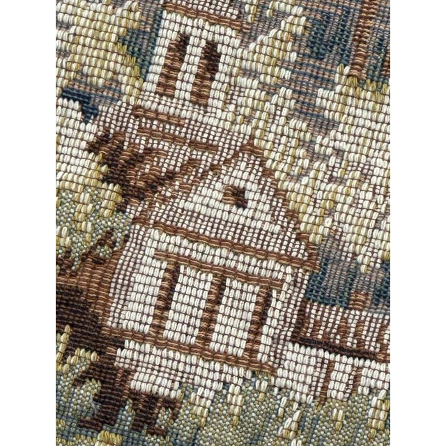 Vintage French Jacquard The Lignon Tapestry in the style of Aubusson, 1970s For Sale - Image 18 of 18