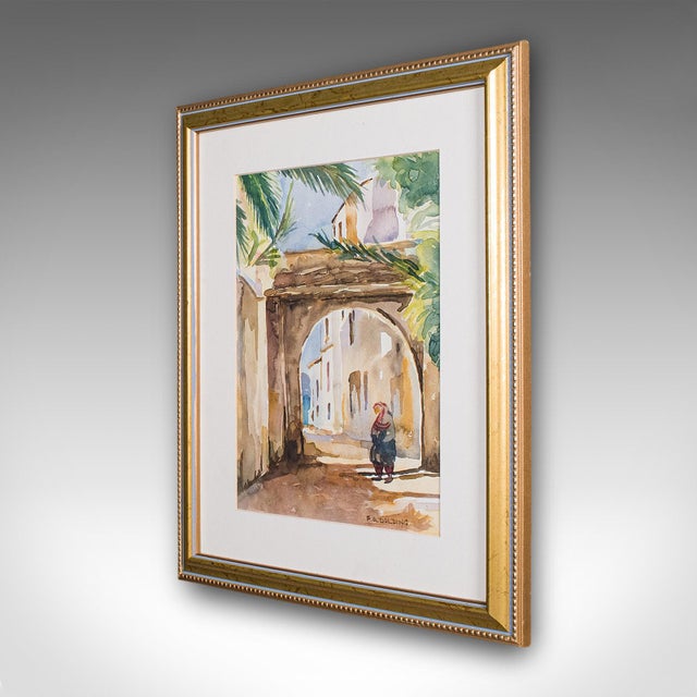 English Vintage Watercolour Painting, Turkey, English School, Art, Picture, Fa Dolding For Sale - Image 3 of 9
