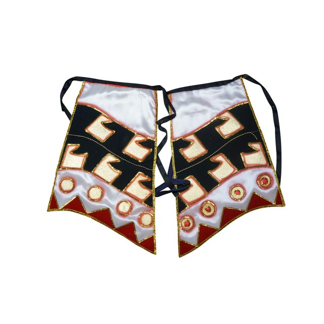 African Bahamian Junkanoo Festival Parade Costume Red Headdress Outfit Dance Masks For Sale - Image 3 of 17