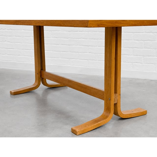 Mid Century Modern Oak Bentwood Entryway Table, C. 1960’s For Sale - Image 4 of 10