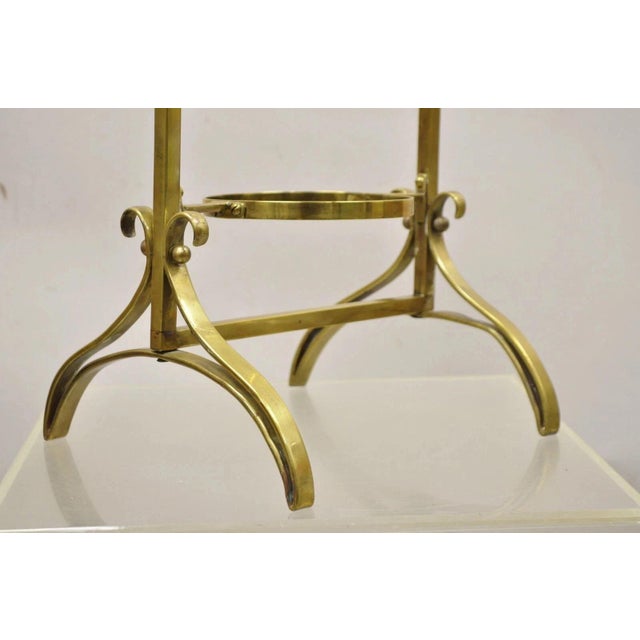 Mid 20th Century Vintage Italian Mid Century Modern Brass 3 Tier Muffin Pastry Cake Stand For Sale - Image 5 of 10