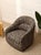 Vintage Postmodern Geometric Club Chair in Black & Tan For Sale - Image 10 of 10