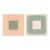 Pair of Sage Green, Pale Pink and Peach Abstract Art Prints | Set of 2, 36 X 36 In. Prints, Unframed For Sale
