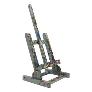 Vintage Mexican Painted Wood Artist Easel For Sale