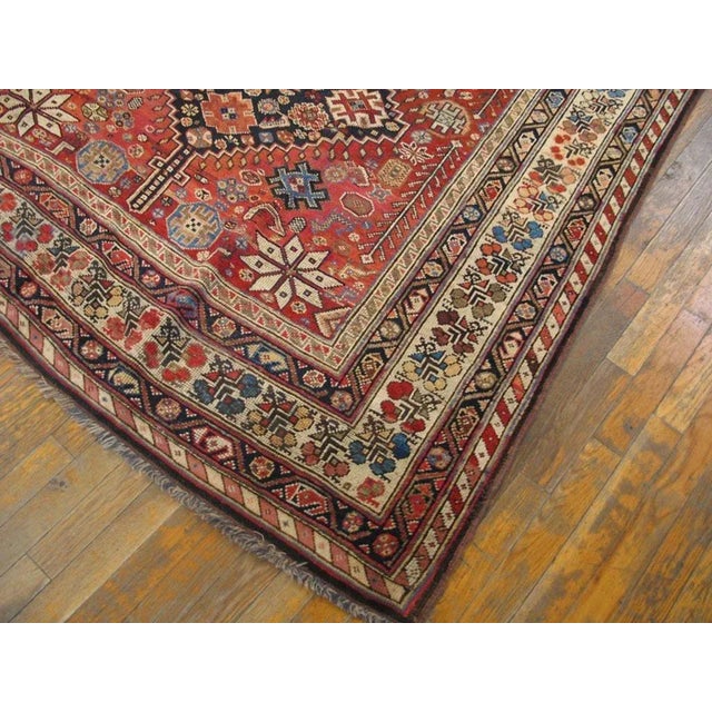 Persian 19th Century S. Persian Ghashghaie Carpet (5'6" x 11' - 168 x 335 ) For Sale - Image 3 of 8
