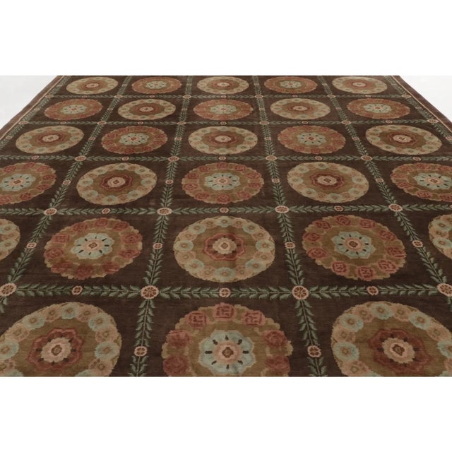 Rug & Kilim Contemporary Aubusson-Inspired Oversized Wool Rug by Rug & Kilim, Nepal For Sale - Image 4 of 10