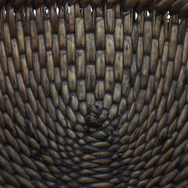 Early 20th Century Early 20th Century Chinese Woven Reed Basket For Sale - Image 5 of 10