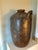 Monumental Antique Primitive Brown Stoneware Jug With Handle For Sale In Tampa - Image 6 of 8