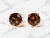 The Fairbanks Ranch: 14K Gold Smokey Quartz Stud Earrings, 2 Pieces For Sale In Philadelphia - Image 6 of 6