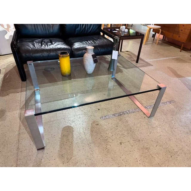 Metal K831 Coffee Table Glass by Ronald Schmitt For Sale - Image 7 of 7