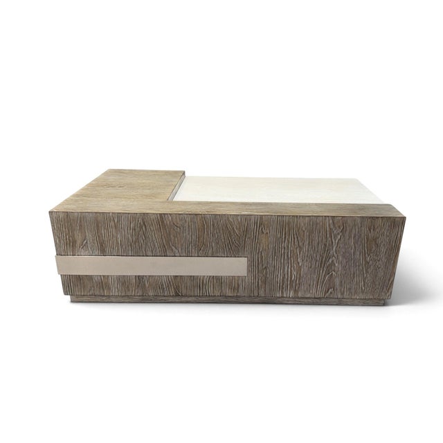 Contemporary Bernhardt Interiors Ellis Sculptural Cocktail Table For Sale - Image 3 of 14