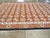 Galerie Shabab Collection Mid-20th Century Handmade Indian Dhurrie Large Room Size Carpet in Terracotta For Sale In New York - Image 6 of 10