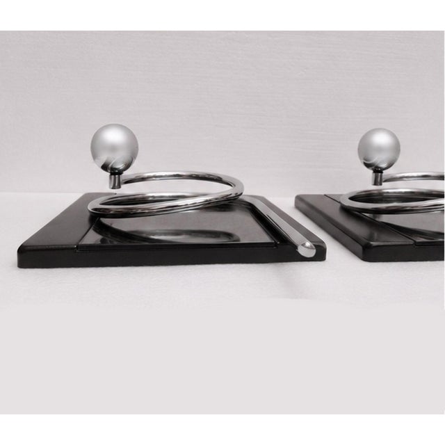 Italian Space Age Wall Coat Hooks, 1970s, Set of 5 For Sale - Image 10 of 16