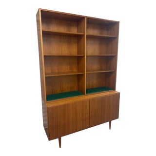 Hundevad Et Co Danish Teak 2 Piece Bookcase For Sale