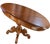 Elegant French walnut drop-leaf table dating to the mid-to-late 19th century. The table features a beautifully figured...