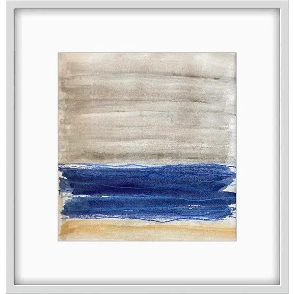 Paper Oceanside Study - Contemporary Original Painting For Sale - Image 7 of 7