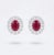 2020s Natural Ruby 7.45cts & Diamond 2.35cts Earring in 18k Gold For Sale - Image 5 of 8