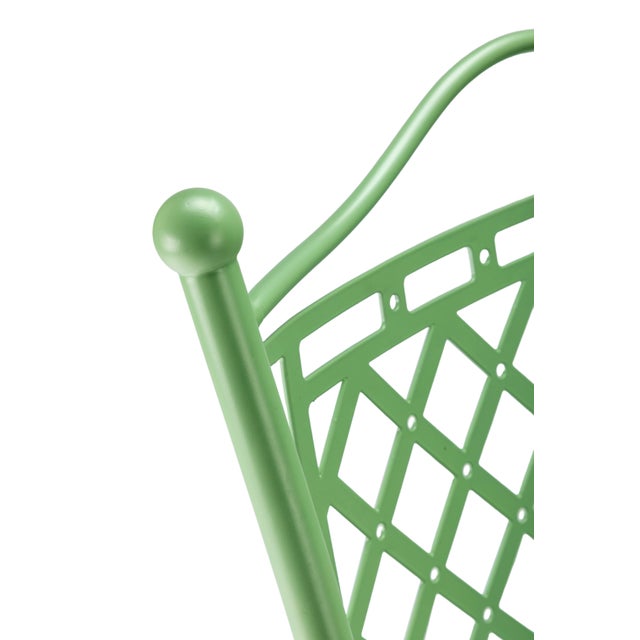 Italian Shedir Outdoor Chair in Hand-Forged Metal For Sale - Image 4 of 7