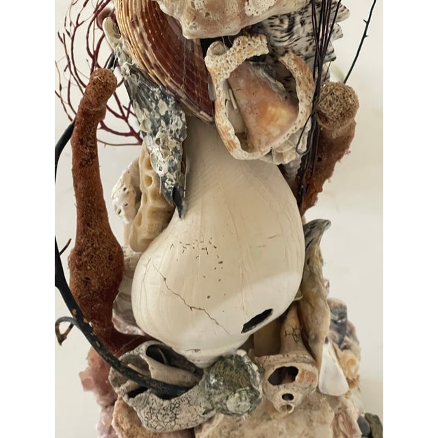 Shell 1970s Grotto Marine World Sea Shell Amethyst Ammonite Table Lamps - a Pair For Sale - Image 7 of 10