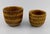 Two Bitossi Flower Pots/Bowls in a Beautiful Mustard Color with Corresponding Numbers on Base. Made in Italy Larger Bowl:...
