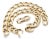 Bulgari 1980s Bvlgari Bulgari Diamond Set of Two Yellow Gold Link Bracelets Necklace For Sale - Image 4 of 12