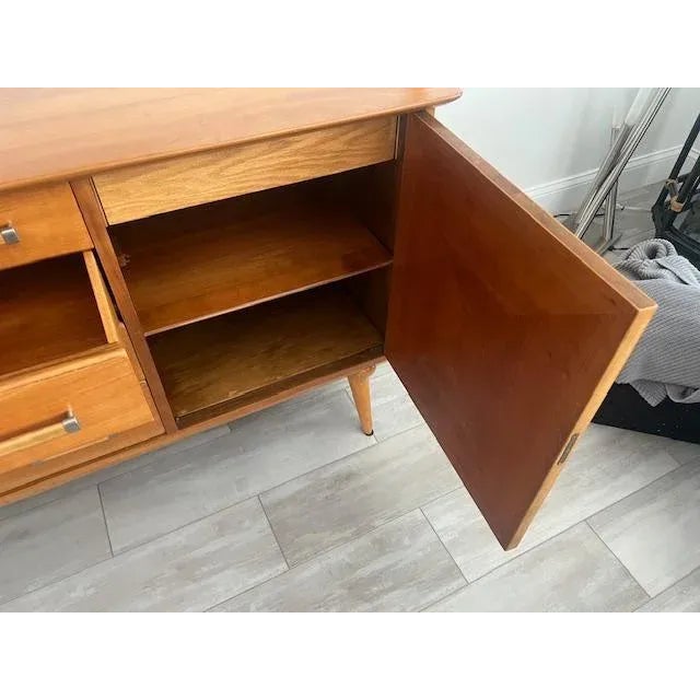 1960s Renzo Rutili Sideboard Credenza, Johnson Furniture Company Usa For Sale - Image 4 of 9