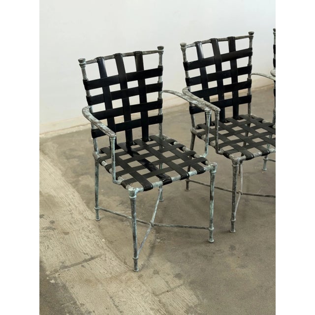 Metal Mid 20th Century Patinated Outdoor Table Set, 5 Pieces For Sale - Image 7 of 18
