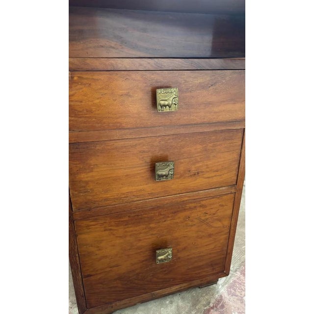 Mid-Century Modern Semi-Circular Desk, 1970s For Sale - Image 6 of 18