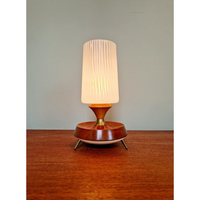 Scandinavian Teak Tripod Lamp, 1960s For Sale - Image 9 of 11