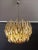 1970s Clear Amber Triedri Murano Glass Chandelier, 1988 For Sale - Image 5 of 16