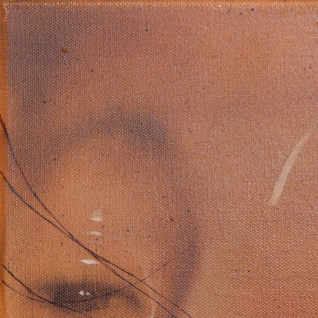 Dusky - Original Neutral Contemporary Figurative Oil Painting on Canvas For Sale - Image 4 of 9