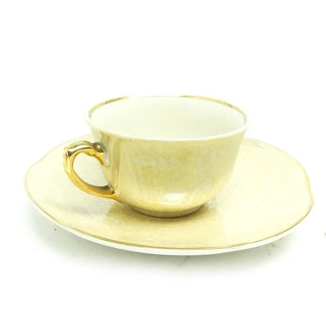 Coffee Cups with Saucers from Chodzież Factory, Poland, 1950s, Set of 10 For Sale - Image 4 of 10